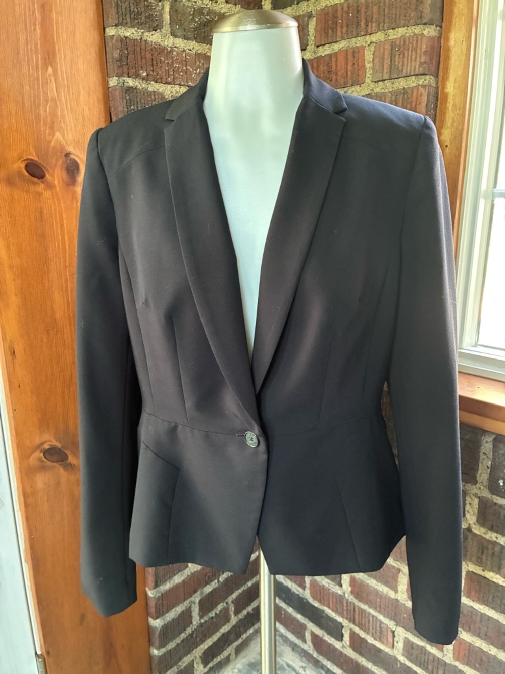 Worthington Black Single-Button Tailored Blazer